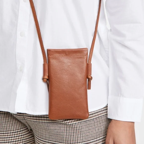 Madewell Bags Madewell Learher Smartphone Crossbody Bag In Brown Poshmark